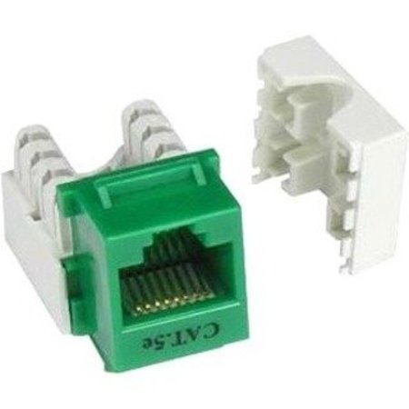 UNIRISE USA Cat5E Keystone Jack 110 Type Green KEYC5E-GRN